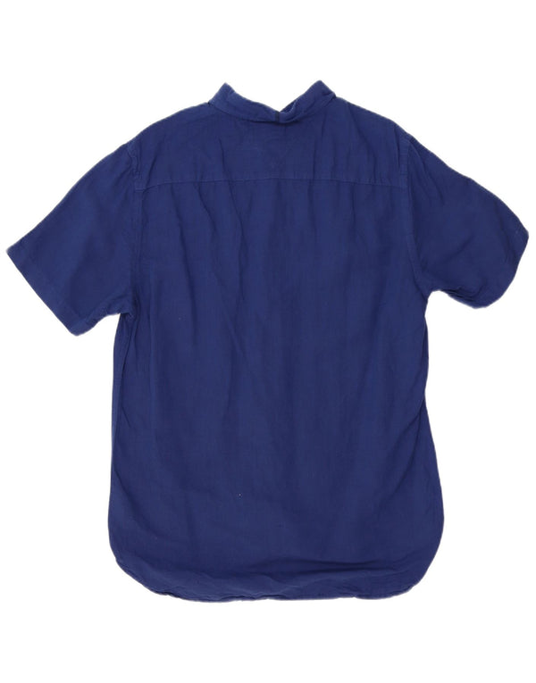 Tommy Hilfiger drenge kortærmet skjorte 15-16 år Stor marineblå hør