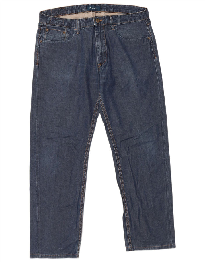 MASSIMO DUTTI Herre Slim Jeans EU 44 Large W34 L28 Blå