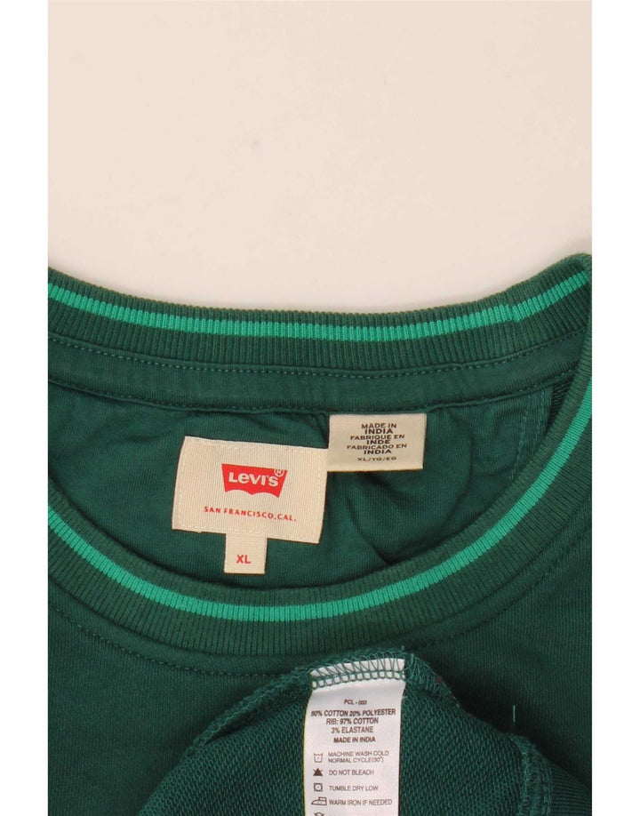 Levi's Herre Sweatshirt Jumper XL Grøn Bomuld