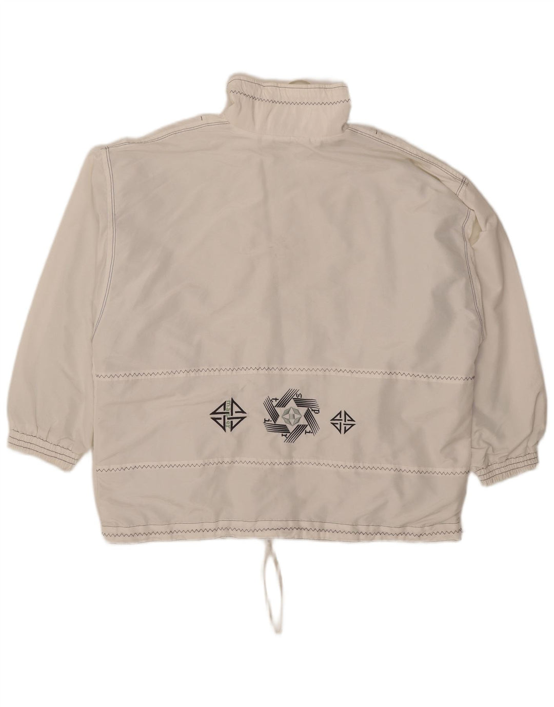 Maser M Dame Oversized Anorak Jacket UK 16 Large White Polyester