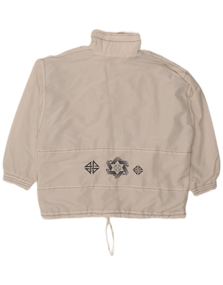 Maser M Dame Oversized Anorak Jacket UK 16 Large White Polyester