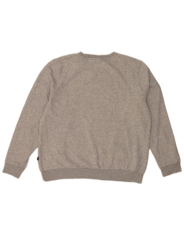 Puma Mens Graphic Sweatshirt Jumper XL Grey Flecked Cotton