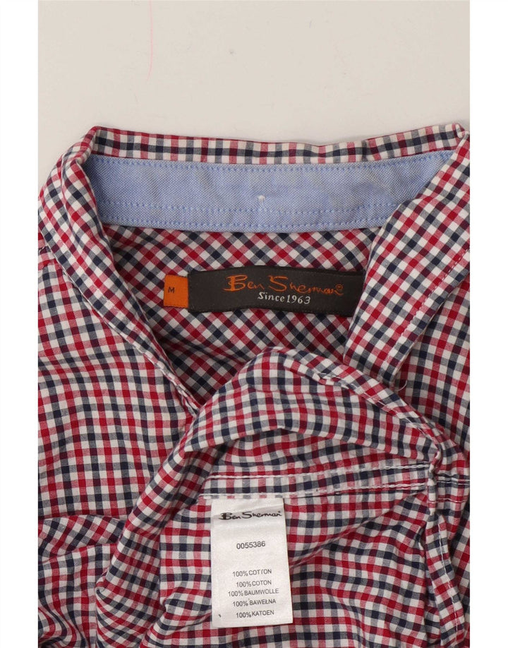 Ben Sherman Herre Regular Fit skjorte Medium Rød Gingham Cotton