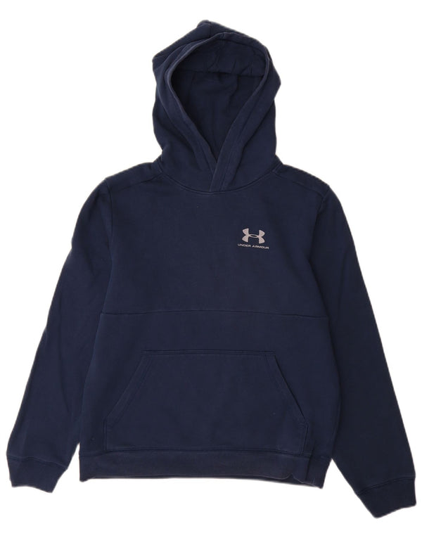 Under Armour Boys Cold Gear hættetrøjetrøje 13-14 år XL marineblå bomuld