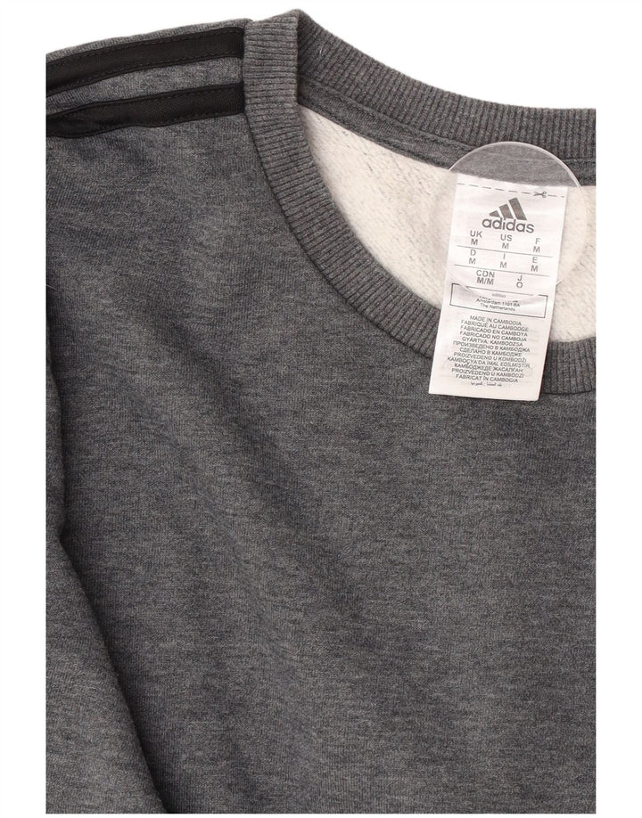 Adidas sweatshirt til mænd mellem grå bomuld