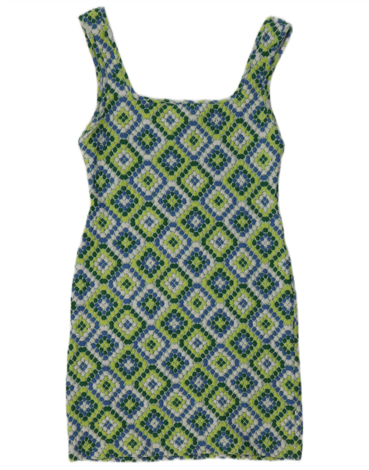 Topshop Dame Sundress UK 12 Medium Multicolored Ikat Polyester