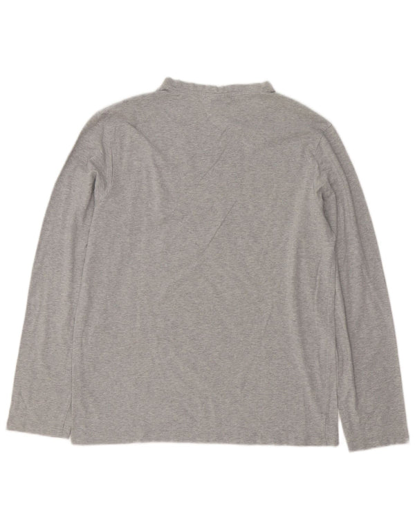 Trussardi Jeans Herre Top Langærmet Medium Grey Flecked Bomuld