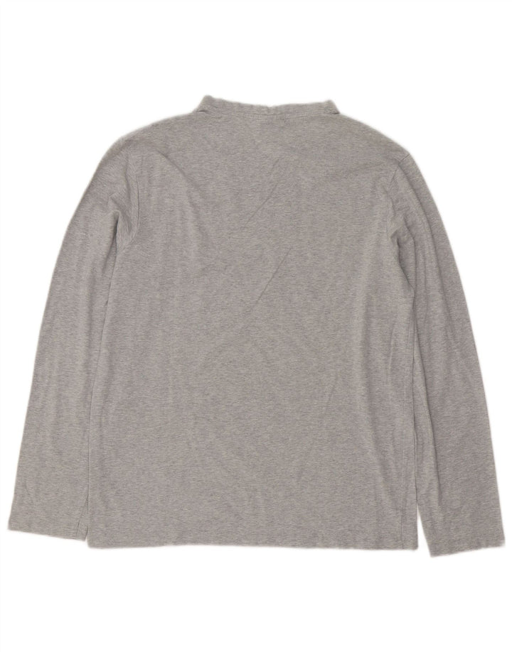 Trussardi Jeans Herre Top Langærmet Medium Grey Flecked Bomuld
