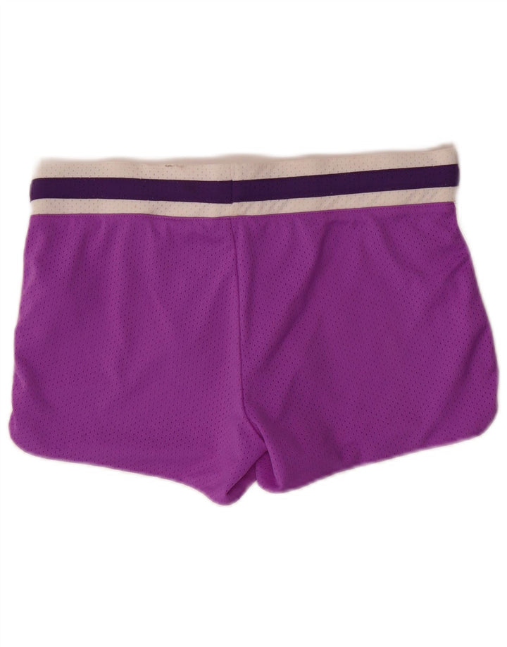 Nike sportsshorts til kvinder UK 14 Medium Lilla Colourblock Polyester