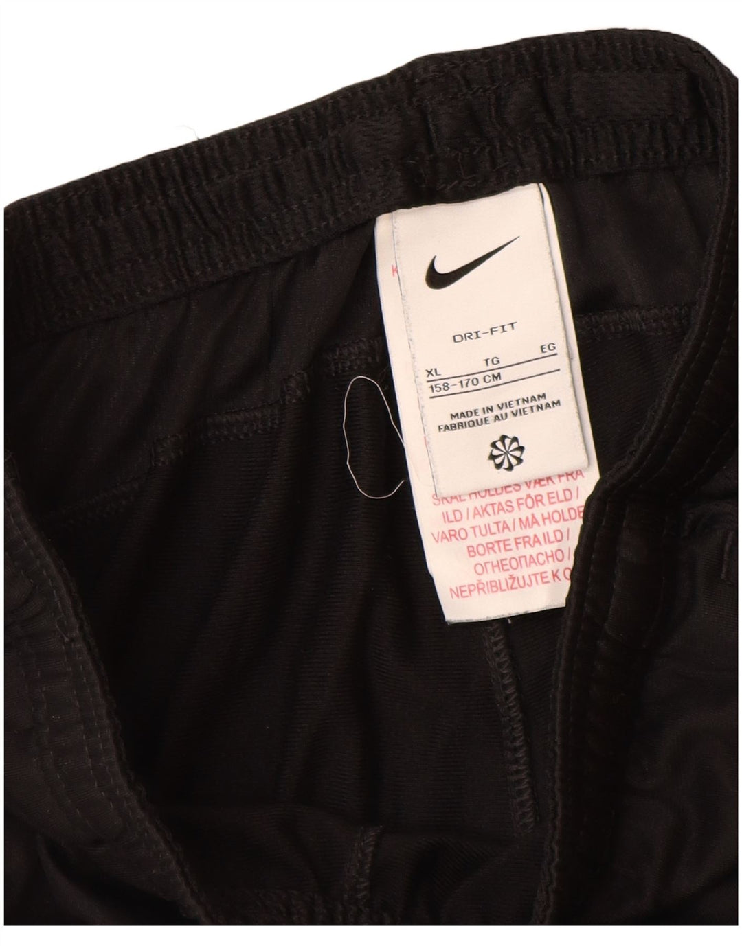 Nike drenge træningsdragt bukser 13-14 år XL sort polyester