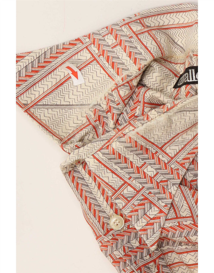 Cavallo Herreskjorte str. 41 Medium Beige Geometrisk Bomuld