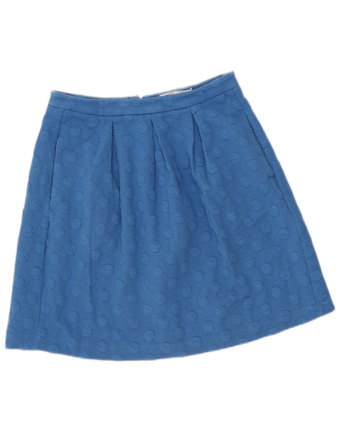 Boden Dame A-Line Nederdel UK 10 Small W28 Blue Polka Dot Polyester