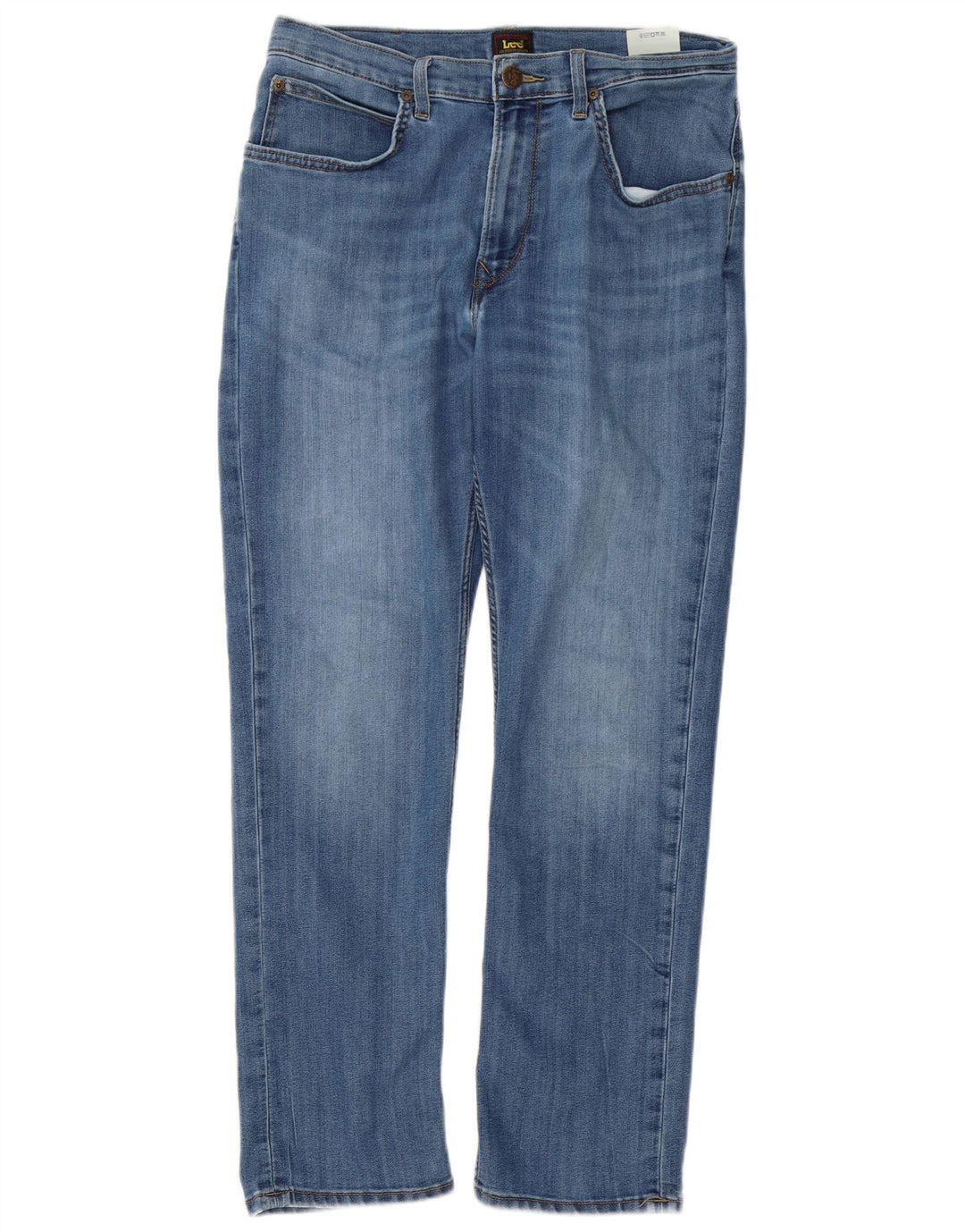 Lee Mens Brooklyn Straight Straight Jeans W33 L30 Blå