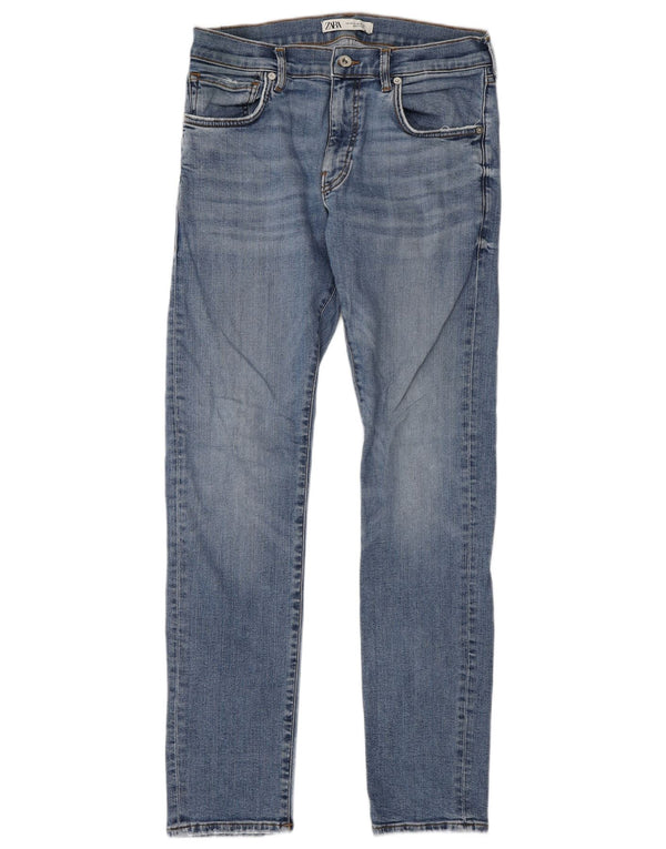 Zara Herre Slim Jeans EU 42 Large W32 L30 Blå