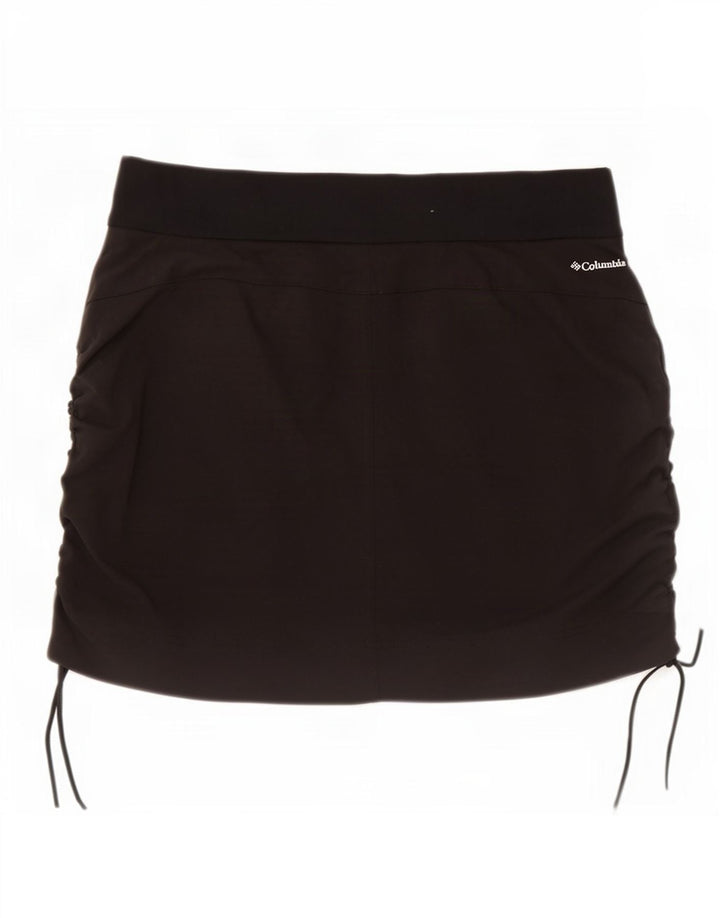 Columbia Dame Mini Nederdel Stor W34 Sort Nylon