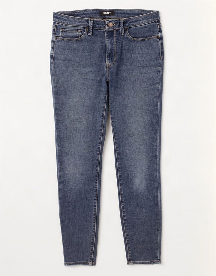 Dkny Dame Skinny Jeans W29 L27 Blå Bomuld