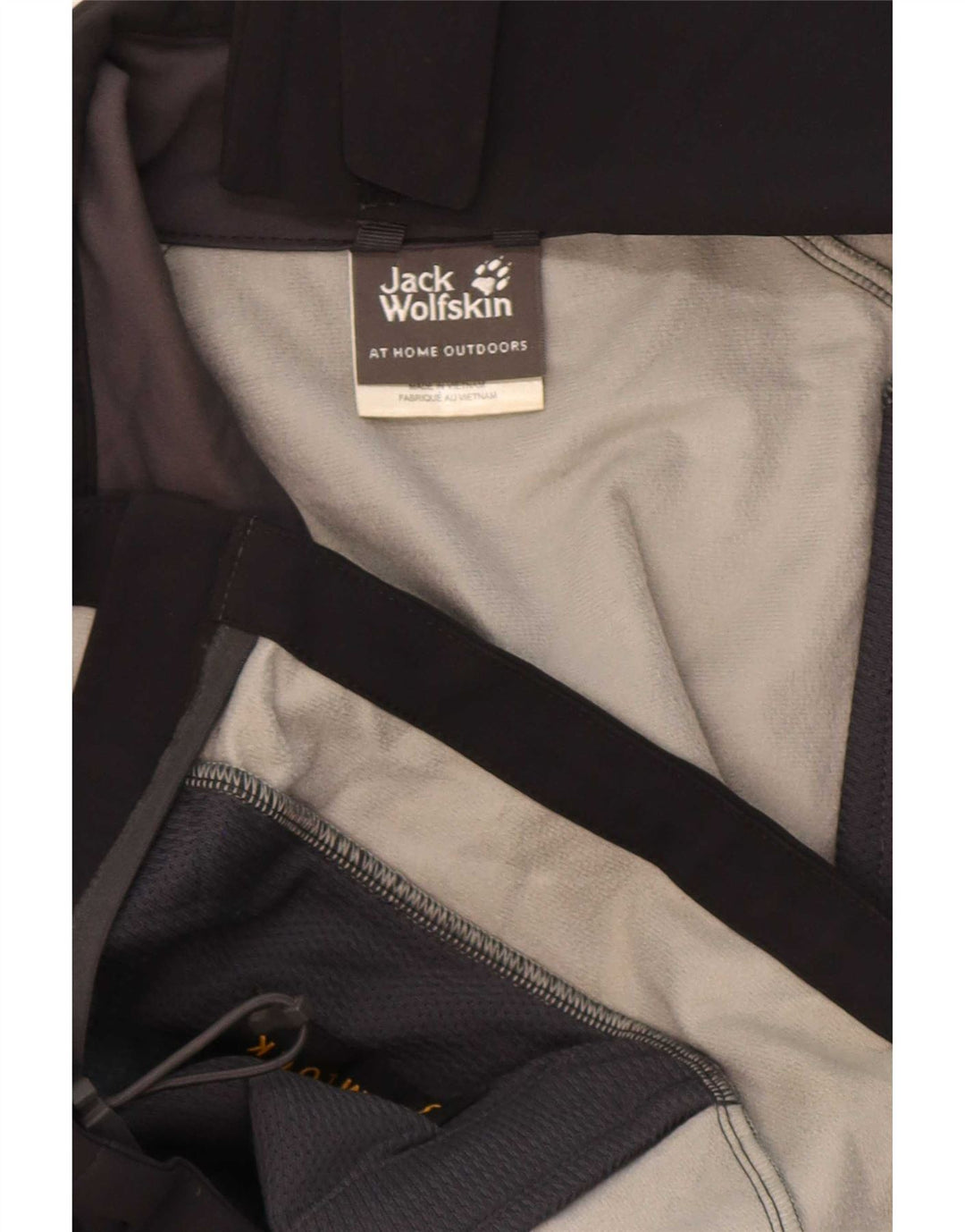 Jack Wolfskin Herre Windbreaker Jacket UK 36/38 Medium Sort Polyamid