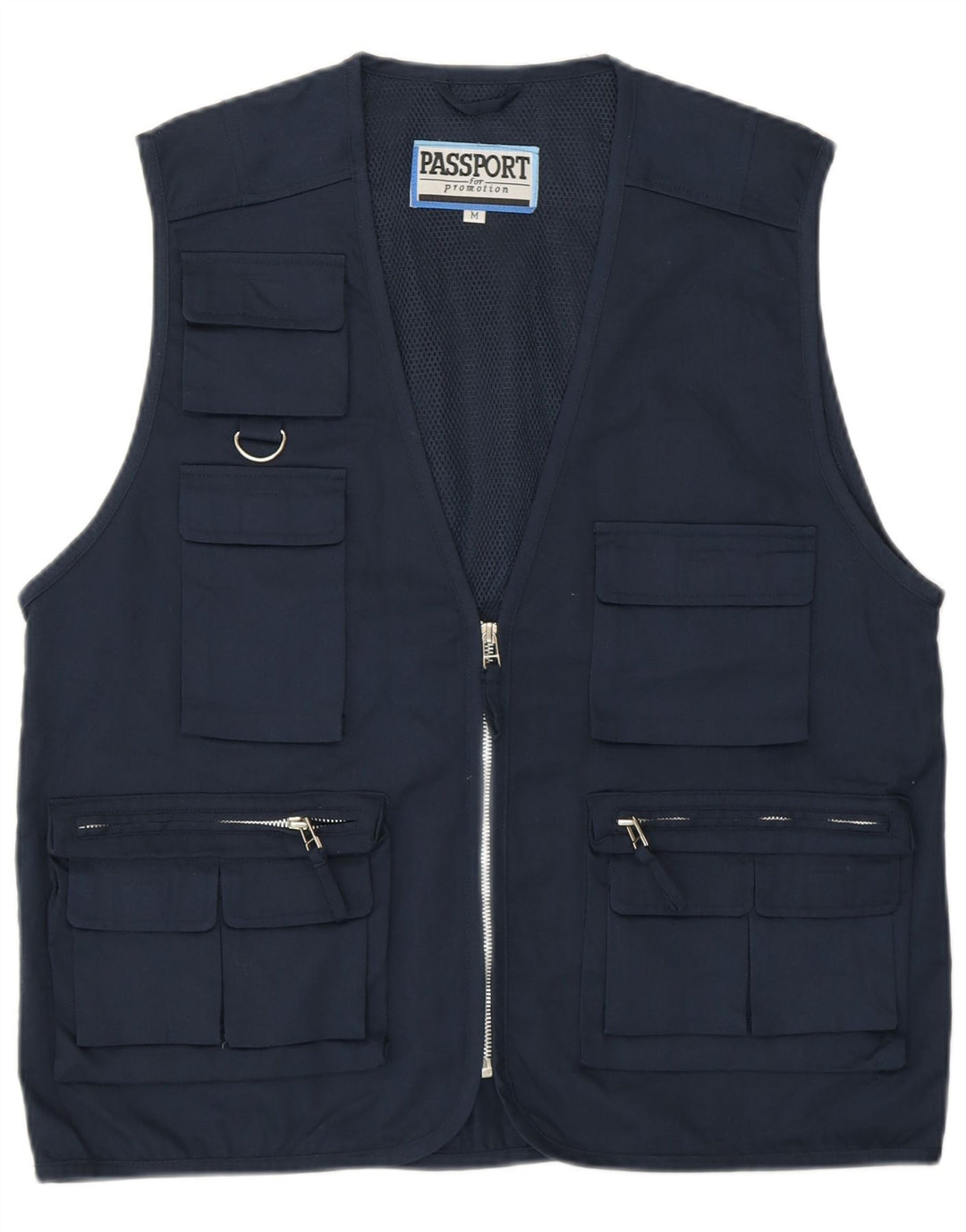 Pas Herre Utility Gilet UK 38 Medium Navy Blue Polyester