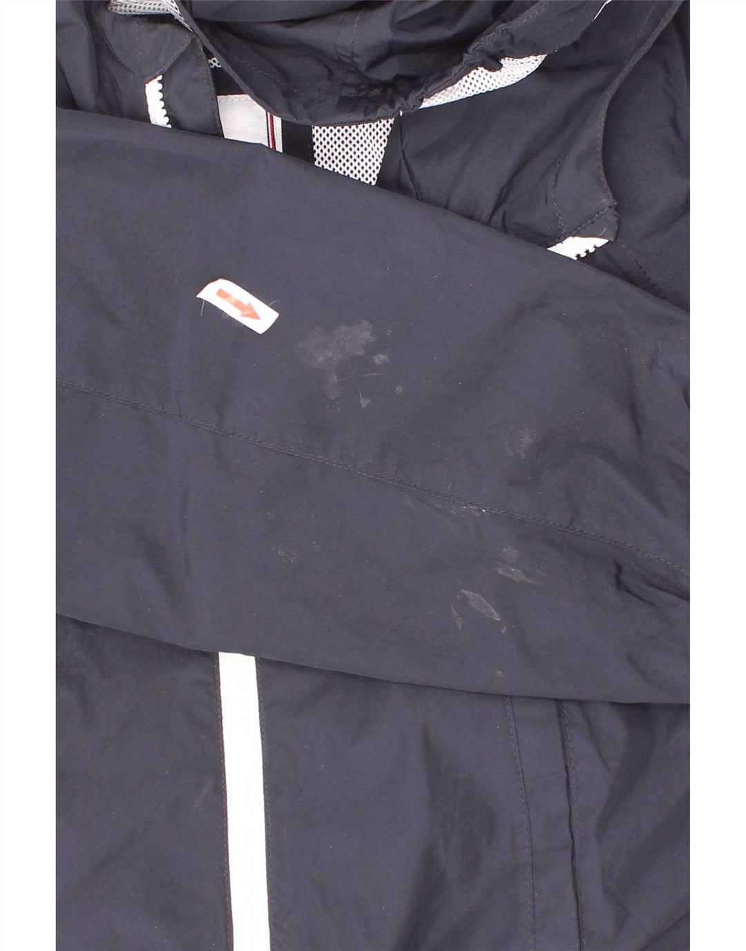 Tommy Hilfiger drenge grafisk hætte regnjakke 5-6 år marineblå