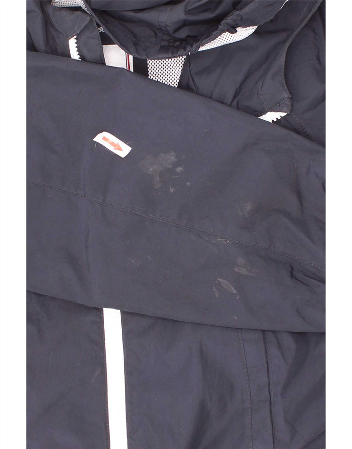 Tommy Hilfiger drenge grafisk hætte regnjakke 5-6 år marineblå