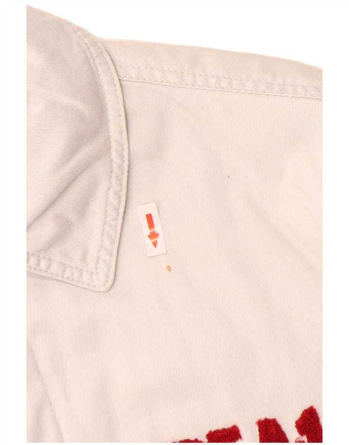 Uniform Herre Grafisk Overfrakke UK 40 Large White