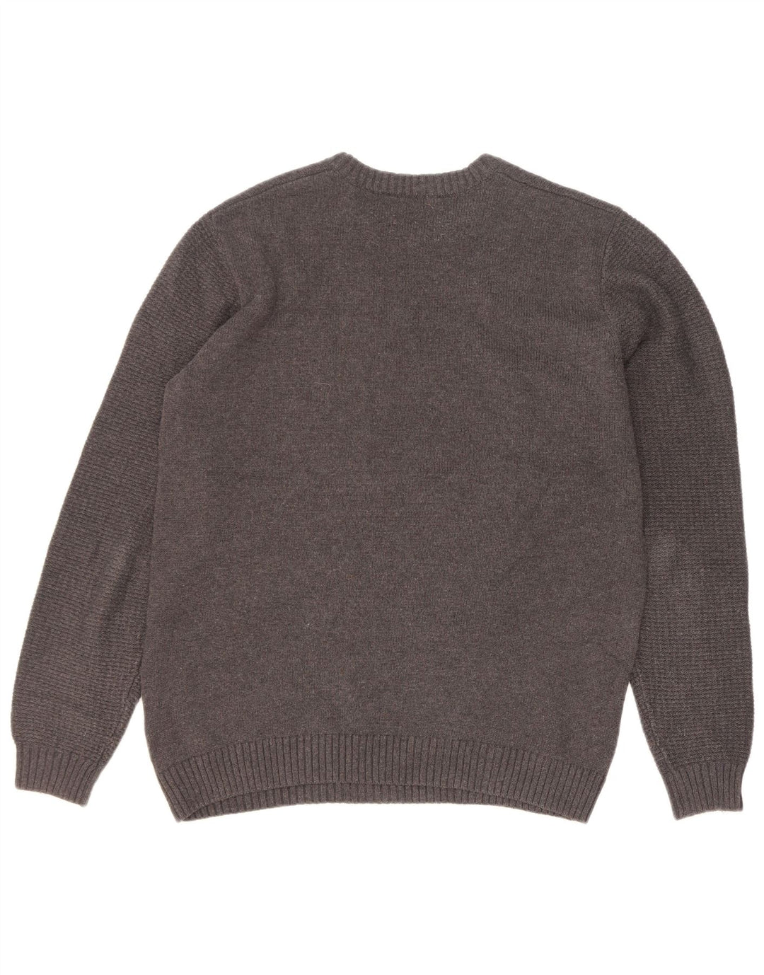 Gas Herre Crew Neck Jumper Sweater Stor Grå Bomuld