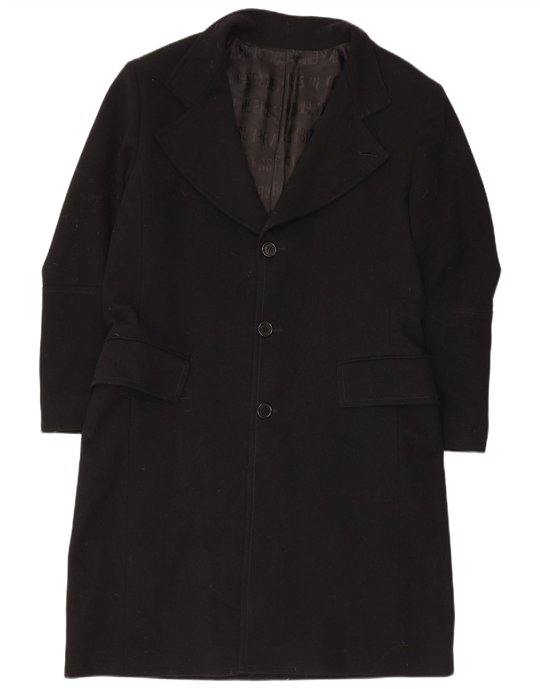 Bikkembergs Herre Overfrakke IT 52 XL Sort Uld