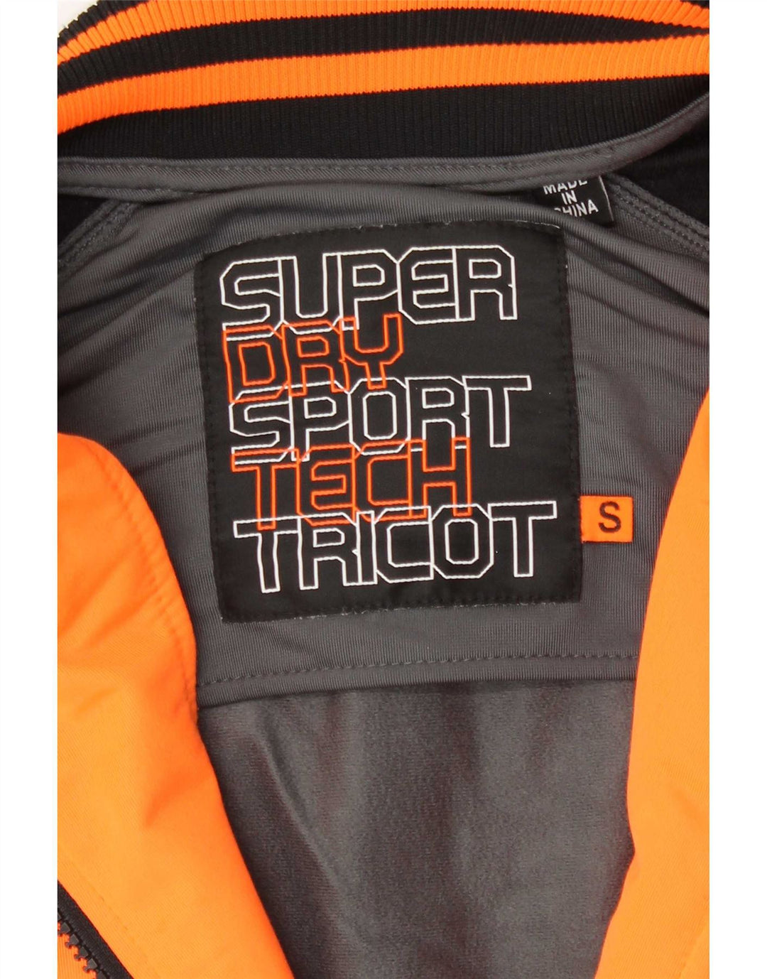 Superdry træningsjakke til mænd, lille grå farveblok polyester