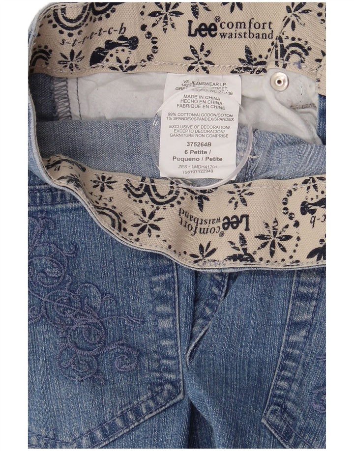LEE Dame denim Shorts US 6 Medium W29 Blue Paisley Cotton
