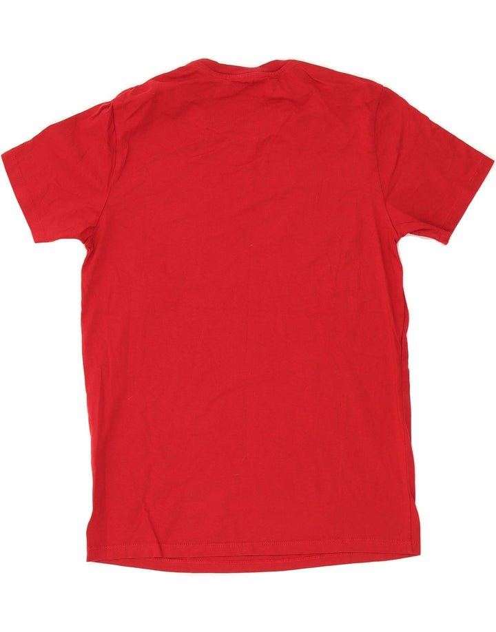 LEVI'S Mens Graphic T-Shirt Top Medium Red Cotton Vintage Levi's and Second-Hand Levi's from Messina Hembry 