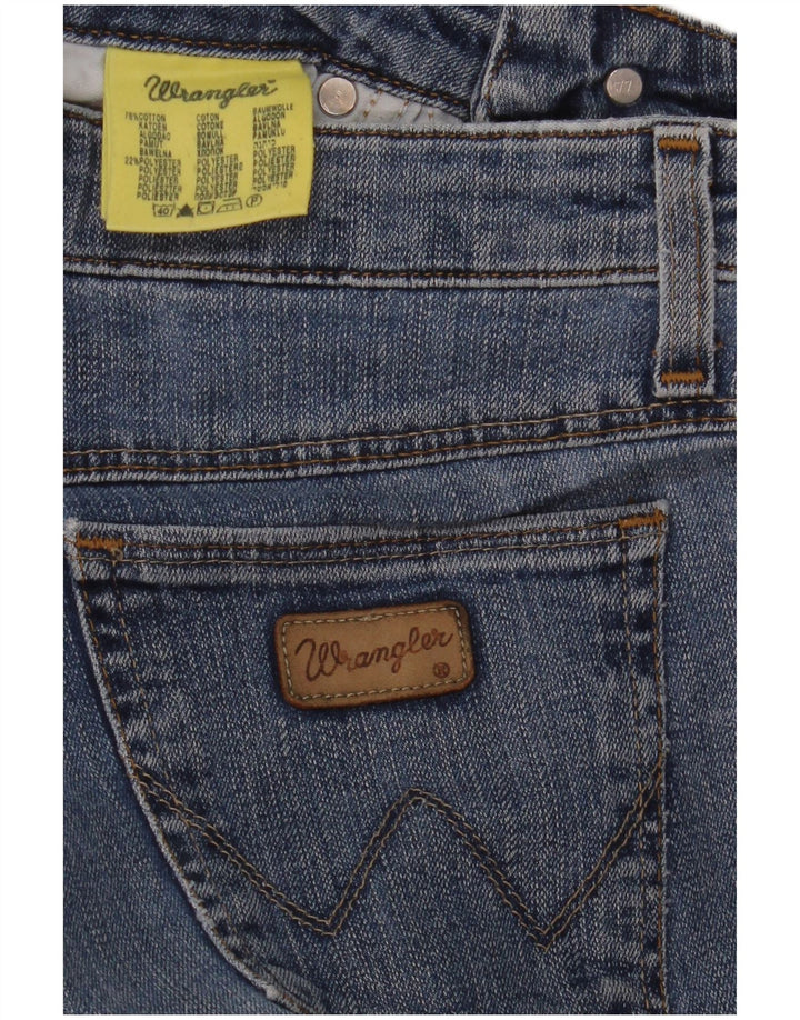 WRANGLER Lige jeans til kvinder W28 L28 blå bomuld