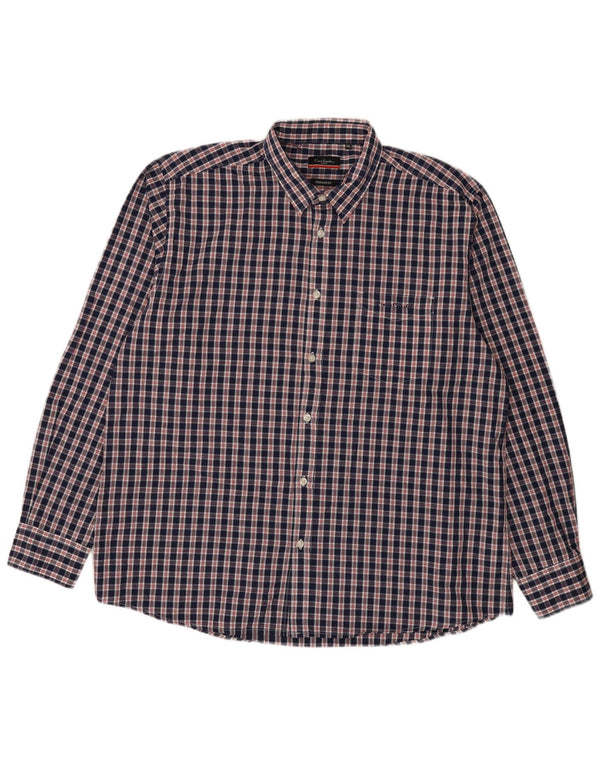 Pierre Cardin herre Regular Fit skjorte 3XL marineblå polyester