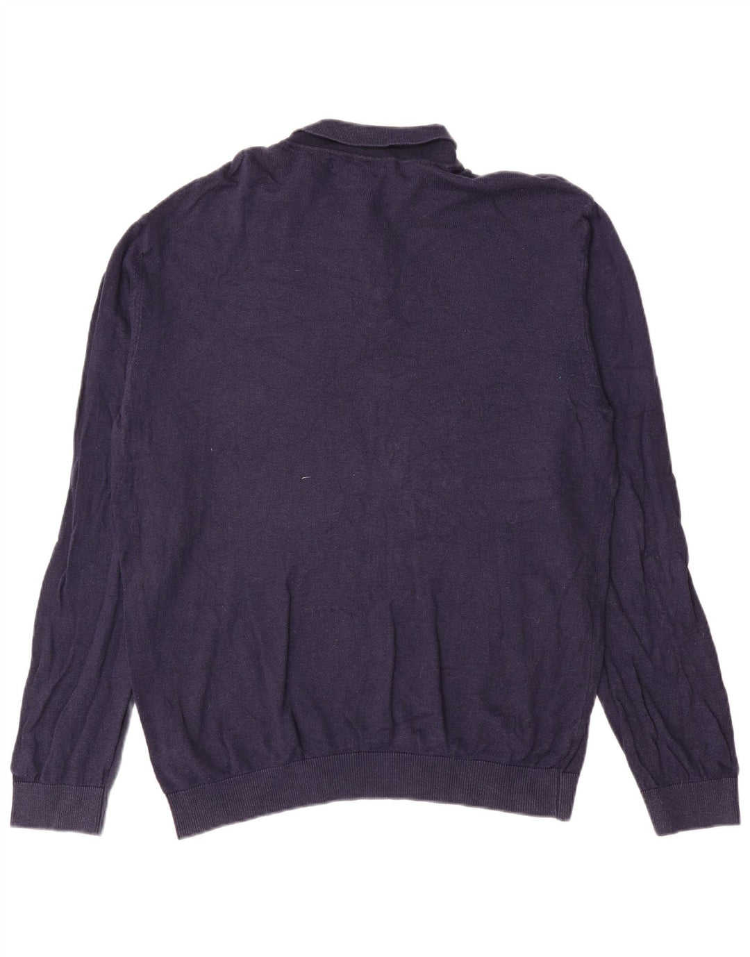 Marks & Spencer Herre Polo Neck Sweater XL Navy Blue
