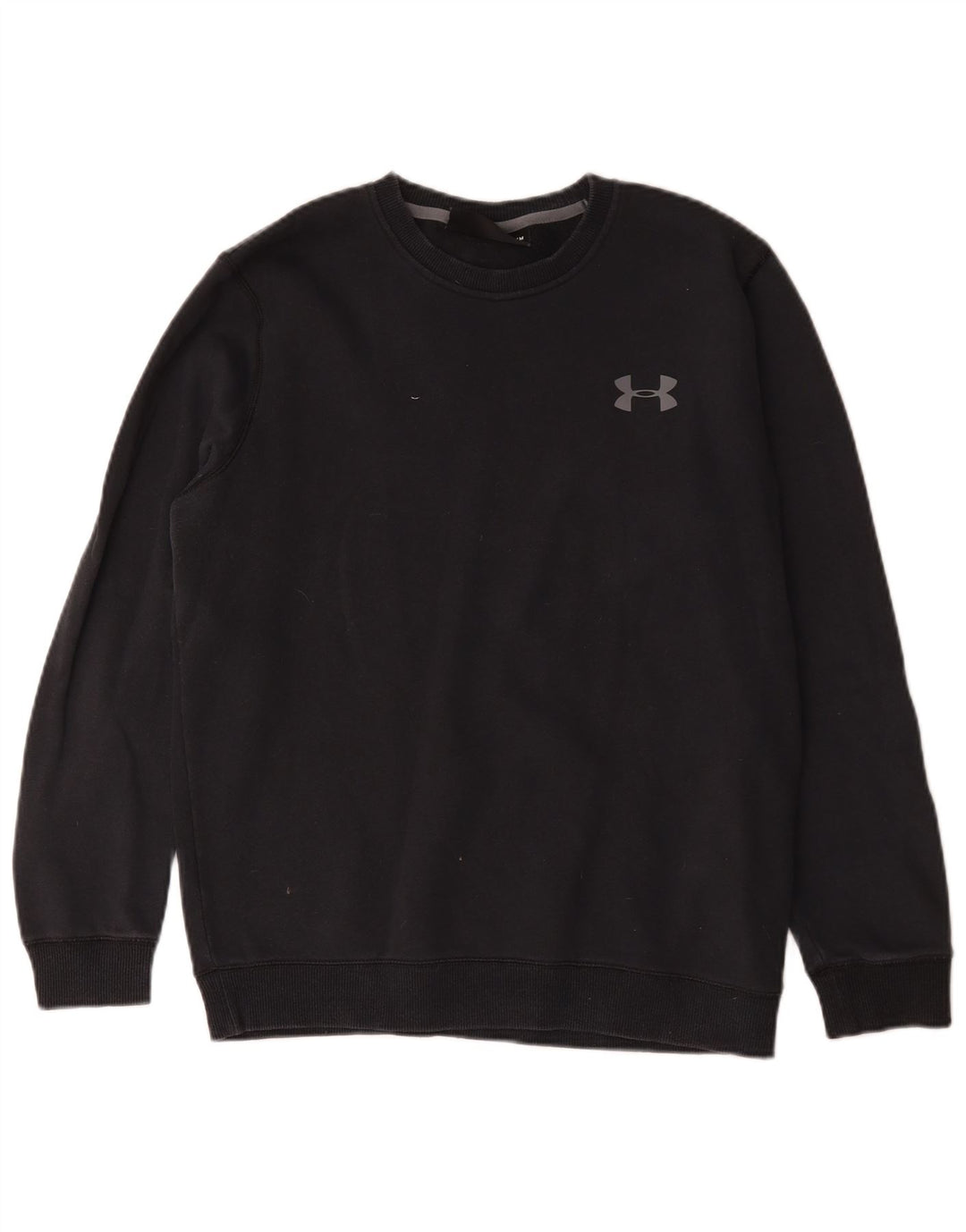 Under Armour Herre Cold Gear Sweatshirt Jumper Medium Sort Bomuld