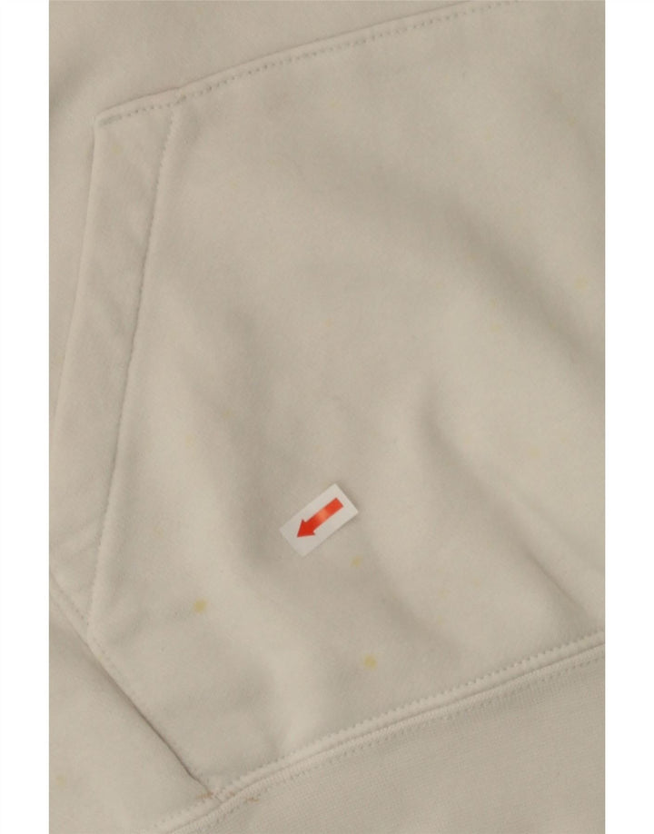 NIKE Womens Hoodie Jumper UK 14 Medium White Cotton Vintage Nike and Second-Hand Nike from Messina Hembry 