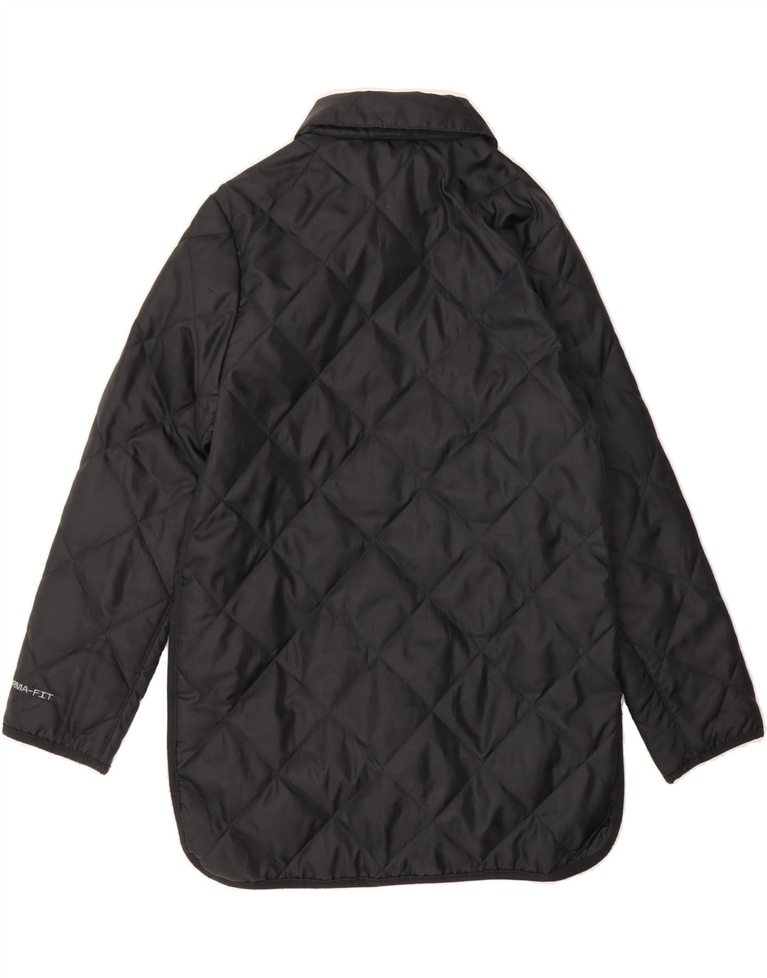 NIKE Boys Quilted Jacket 8-9 Years Small Black Polyester Vintage Nike and Second-Hand Nike from Messina Hembry 