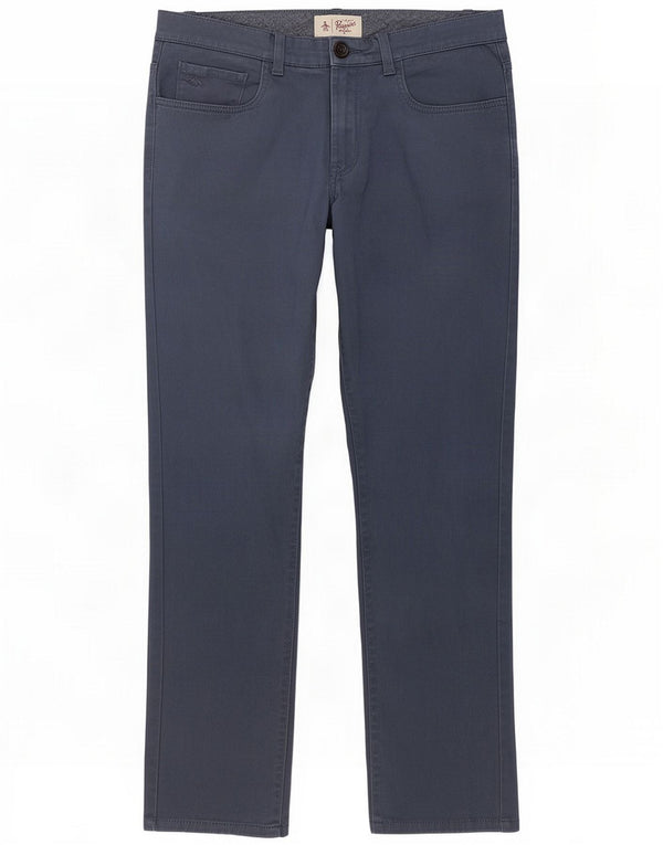 Penguin Mens Casual Trousers W32 L32 Blue Cotton