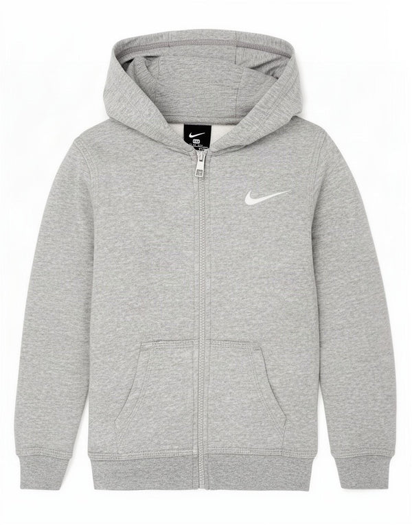 Nike hættetrøje med lynlås til drenge 3-4 år XS Grå Flecked Bomuld