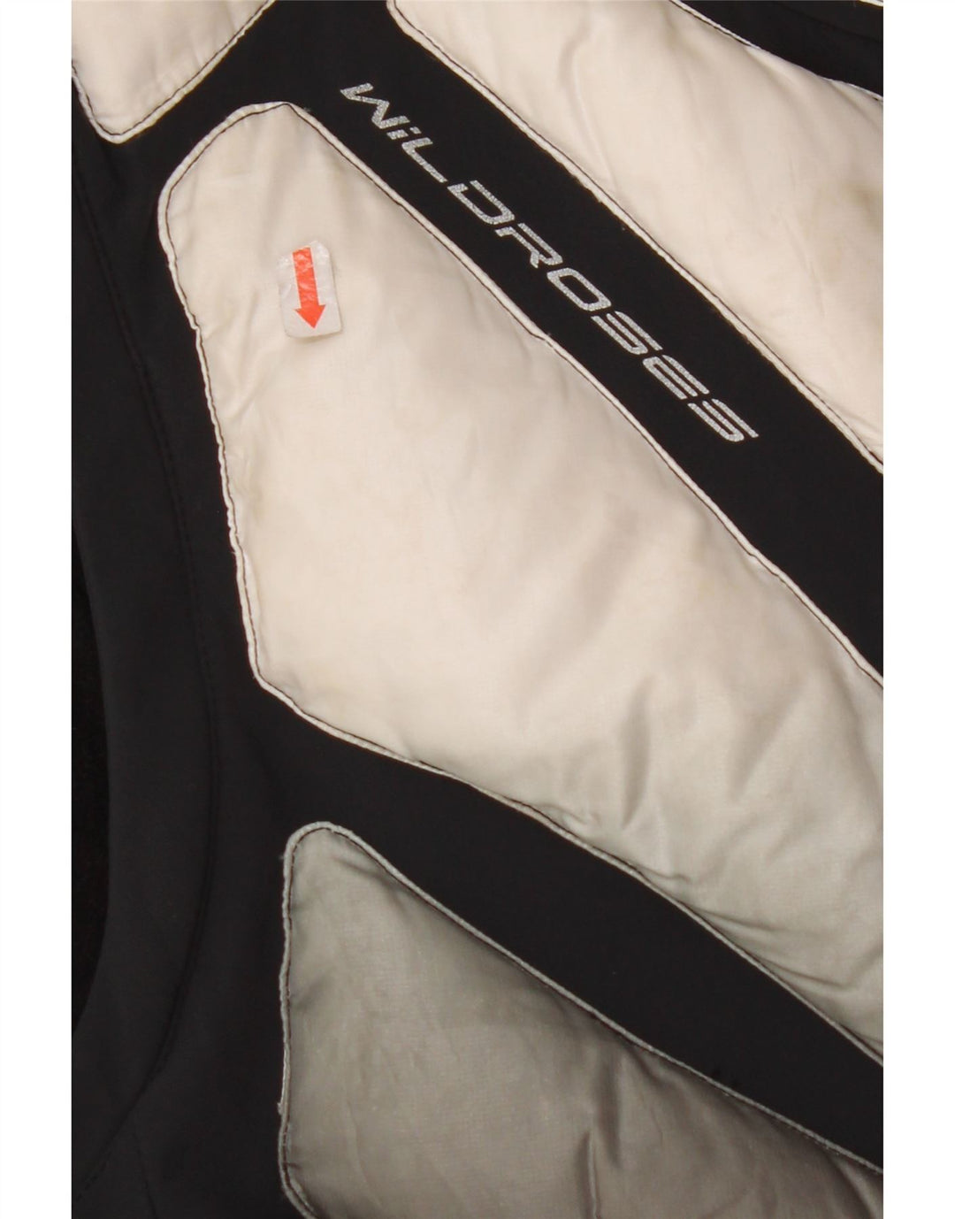 WILD ROSE Dame Polstret Gilet UK 14 Large Black Colourblock Polyamid