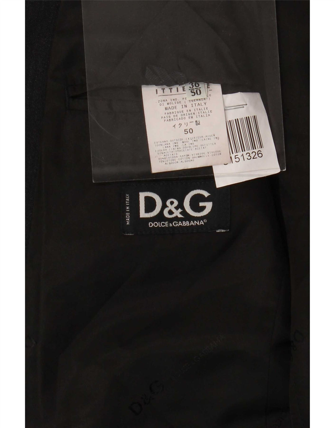 Dolce & Gabbana Herre Ittierre 3-knaps blazerjakke IT 50 Stor grå uld