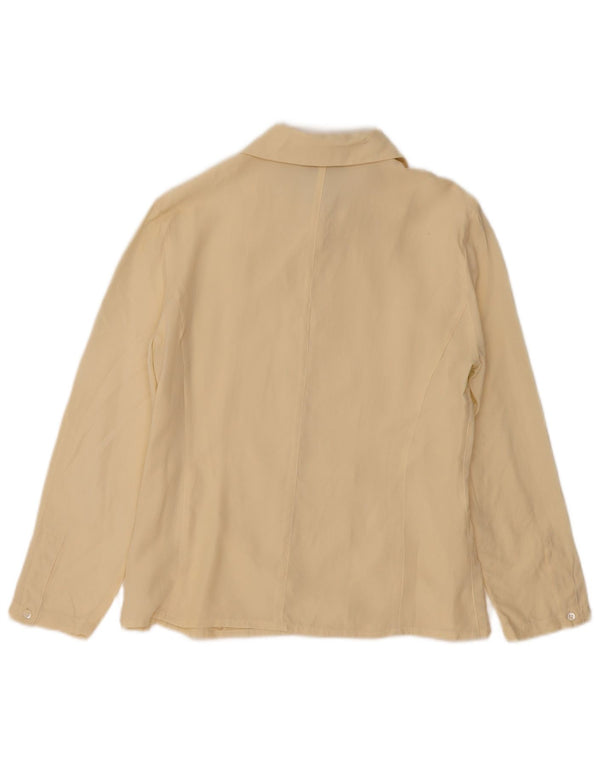 CARLA CARINI Dameskjortebluse UK 14 Medium Beige