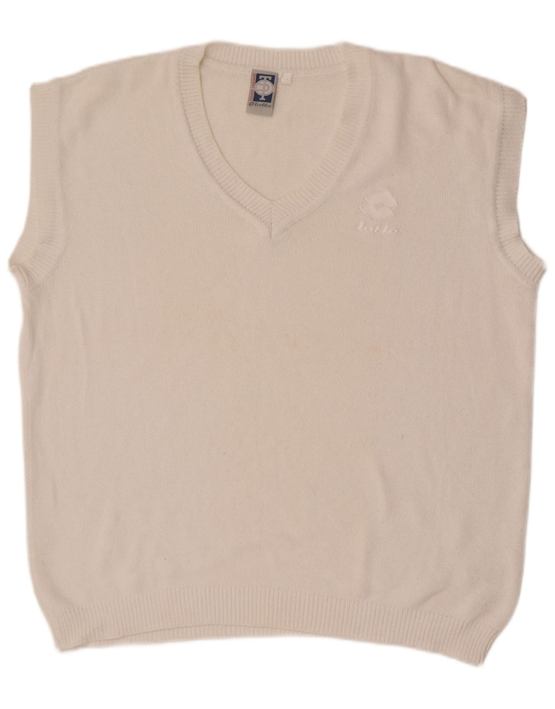 Lotto Herrevest Tank Top Stor Hvid Bomuld