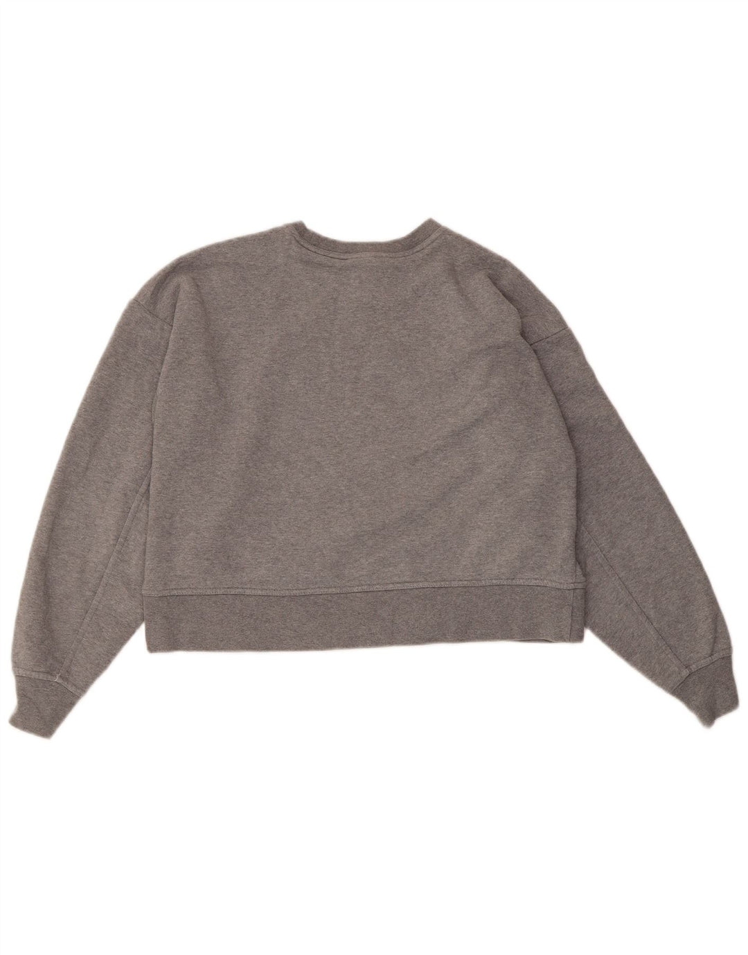 NIKE Dame Dri Fit Oversized grafisk sweatshirt Jumper UK 6 XS Grå