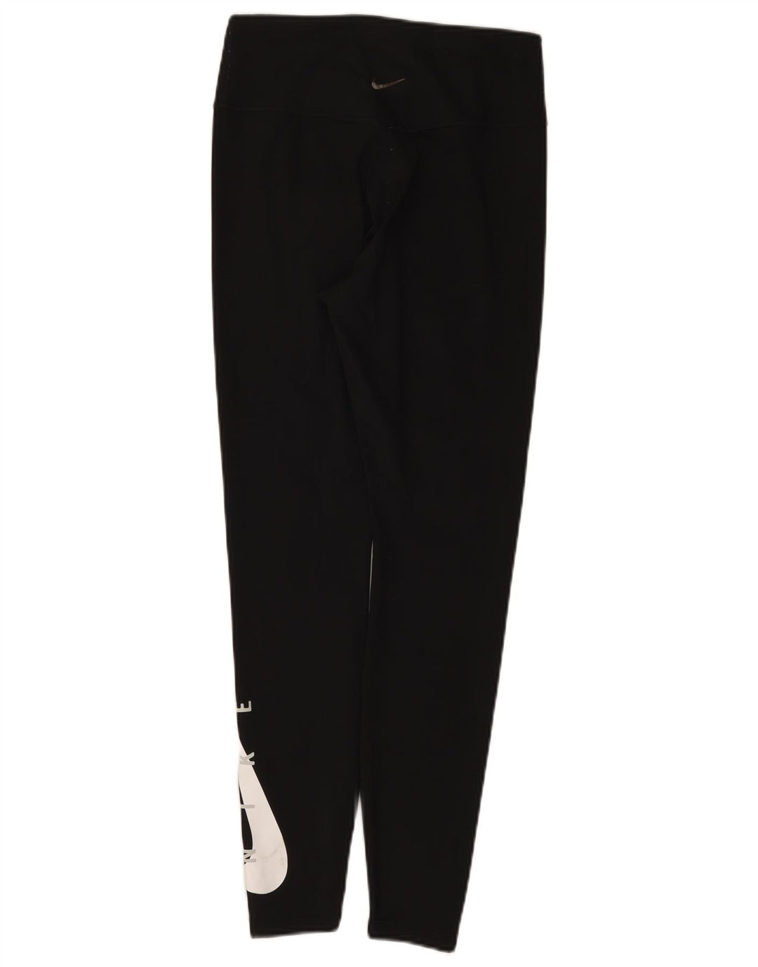 Nike Dame Dri Fit Grafiske Leggings UK 12 Medium Sort Polyester