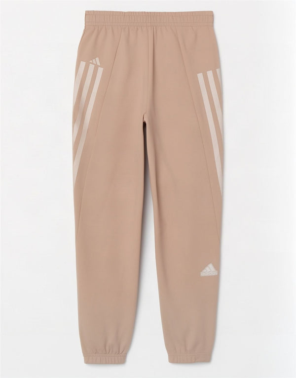 Adidas Womens Tracksuit Trousers Joggers UK 4 XS Beige Cotton