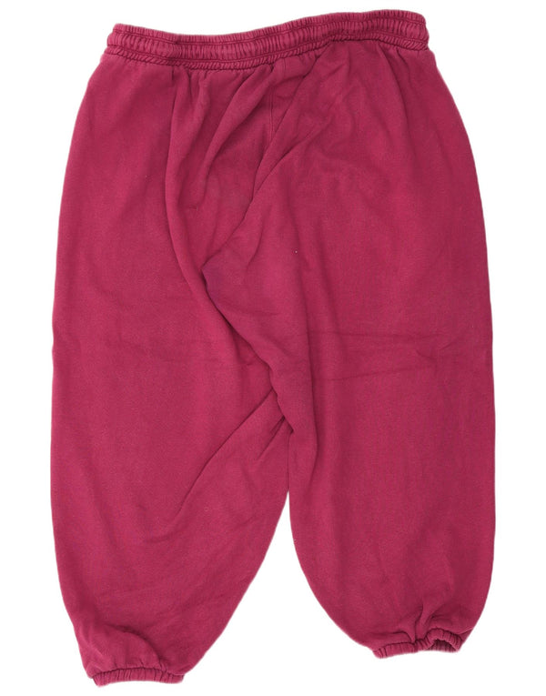 Dkny Womens Crop træningsdragt Bukser Joggers UK 20 2XL Lilla Bomuld