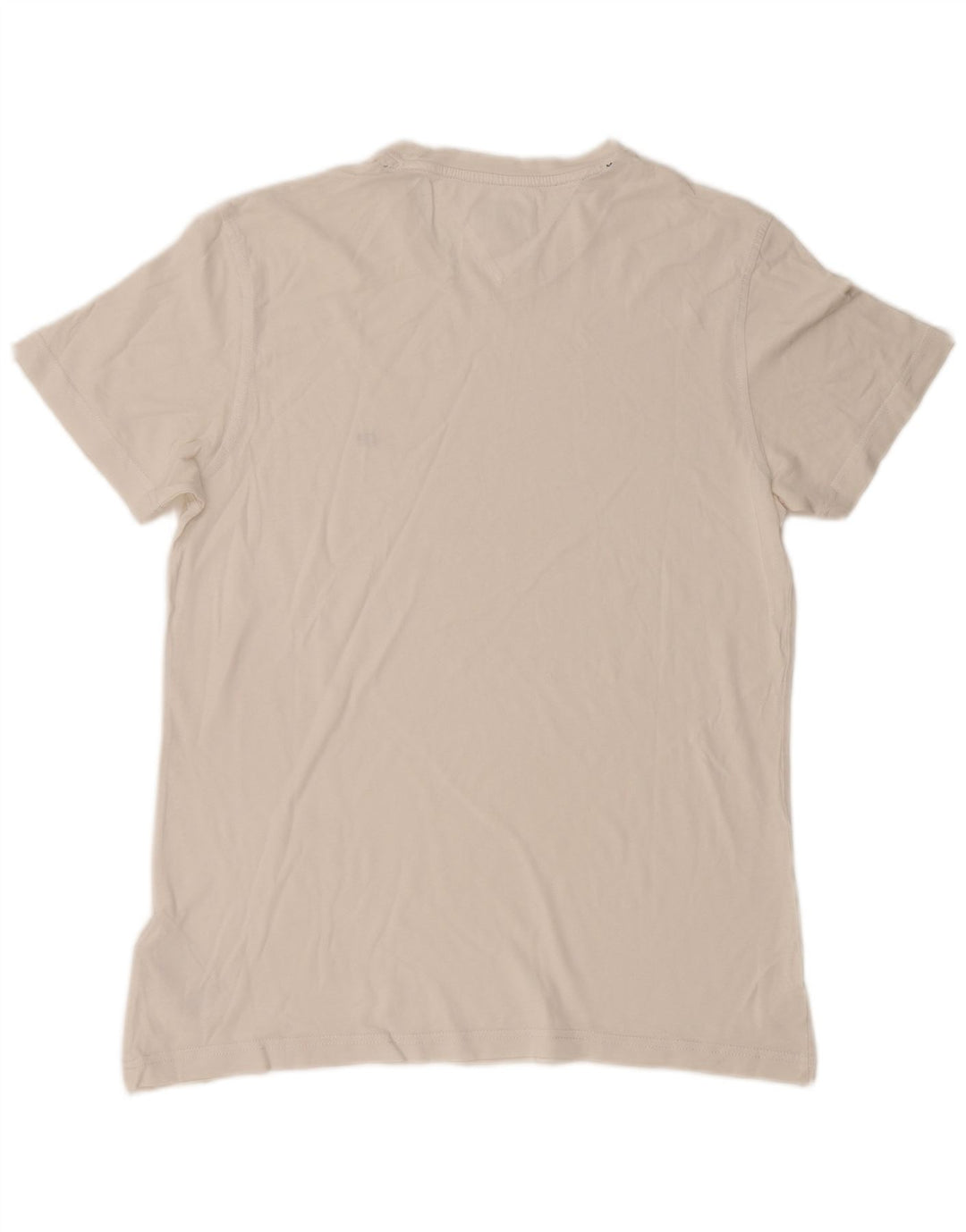 Tommy Hilfiger Herre T-Shirt Top Medium Hvid Bomuld