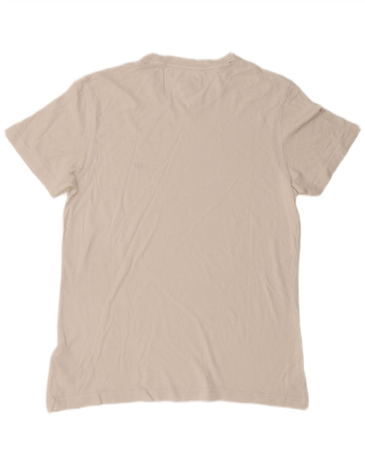 Tommy Hilfiger Herre T-Shirt Top Medium Hvid Bomuld