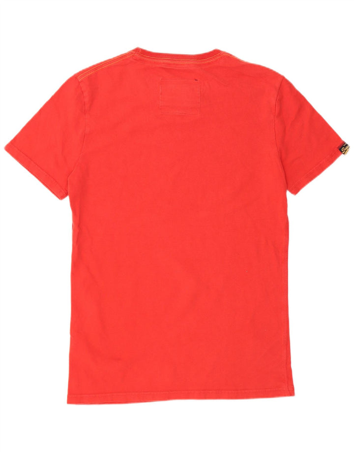 Superdry Grafisk T-shirt top til mænd, lille rød bomuld