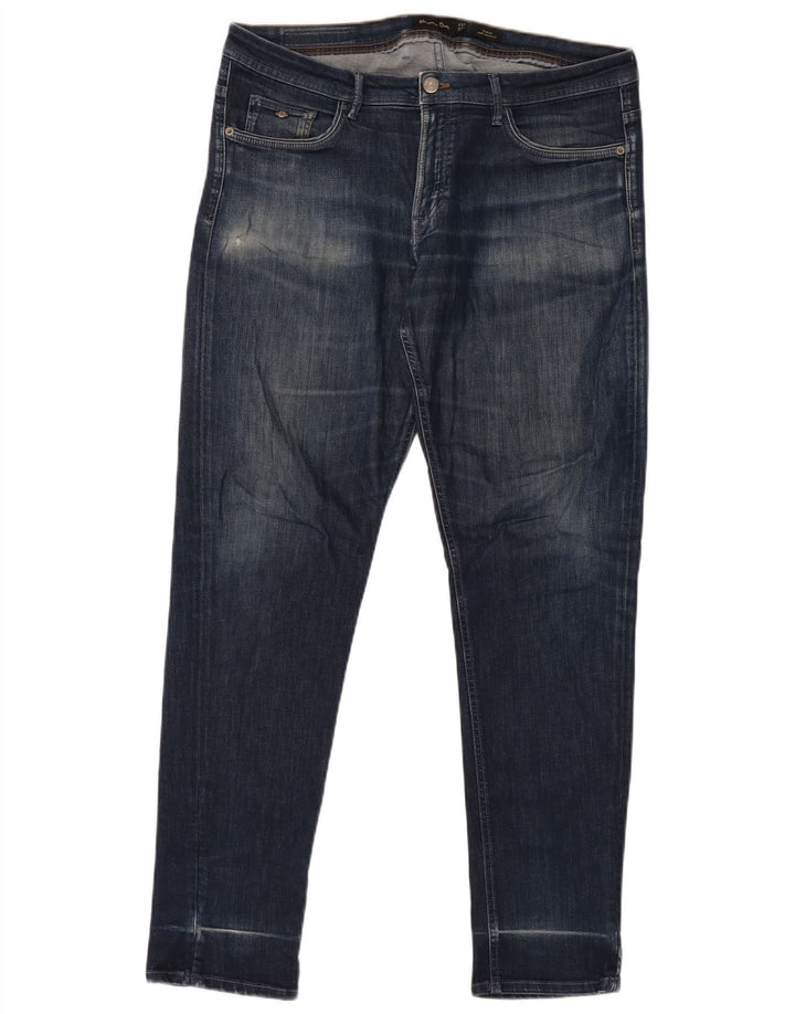 MASSIMO DUTTI Herre Slim Jeans EU 48 XL W38 L32 Blå